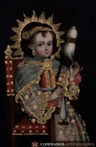 Óleo barroco del siglo XVII con claroscuro característico, pieza valorada para su tasación por Anticuarios Bilbao