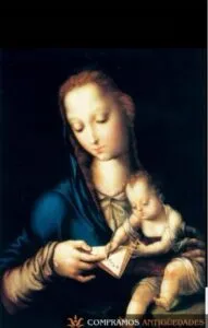 Cuadro oleo sobre tabla del pintor del siglo XVI Luis de morales. el sfumato se ve claramente en esta obra